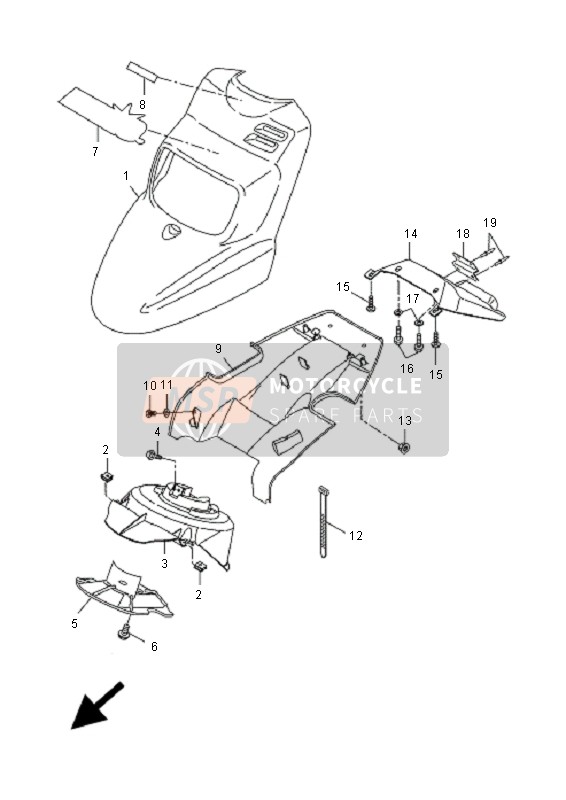 9020105X0000, Rondelle,  Plate, Yamaha, 2